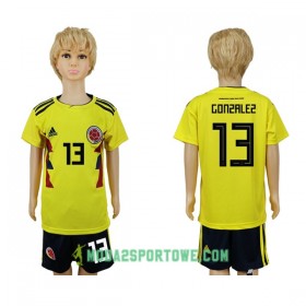 Koszulka Kolumbia Gonzalez 13 Dziecięcy Mistrzostwa Świata 2018 Domowe Stroje Piłkarskie